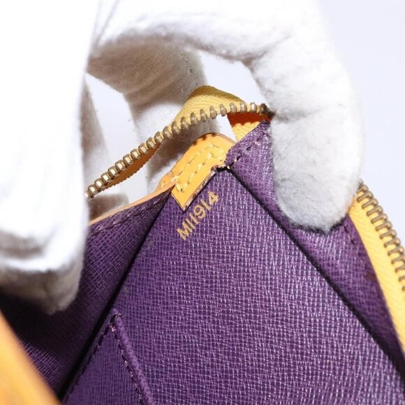 LOUIS VUITTON Epi Sac Triangle Hand Bag Yellow M52099 LV Auth BA5251 - Picture 13 of 16